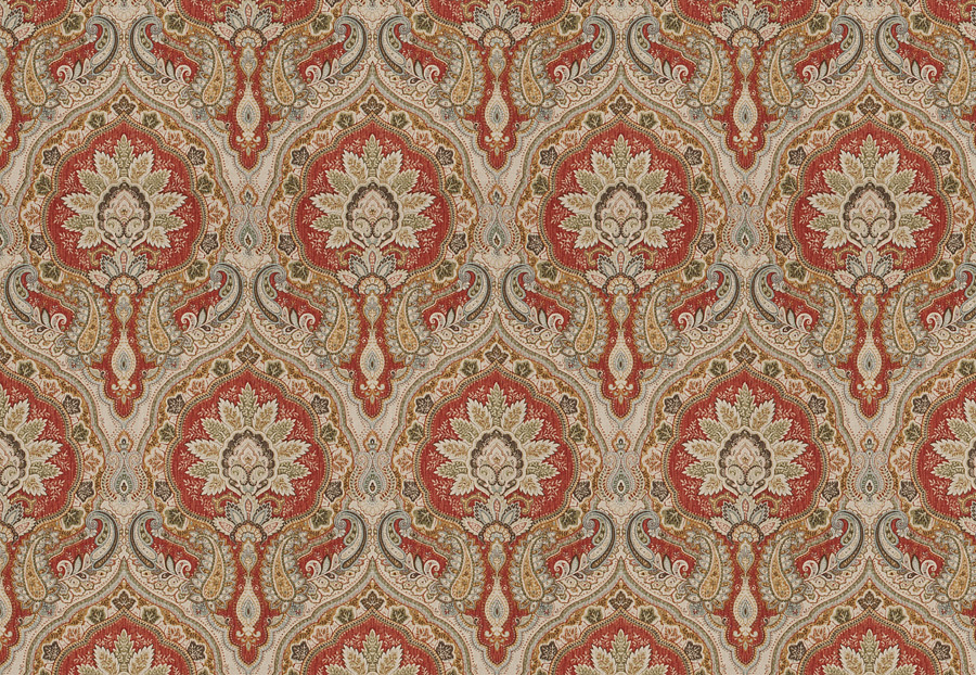 Ткань Fabricut Chromatics Vol.XXV Coral Cockney/Lava