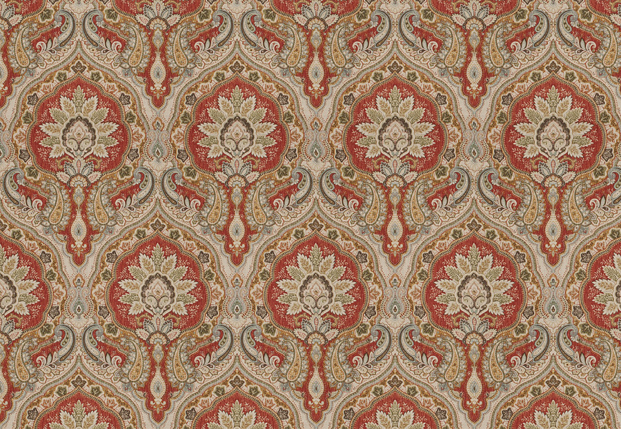 Ткань Fabricut Chromatics Vol.XXV Coral Cockney/Lava