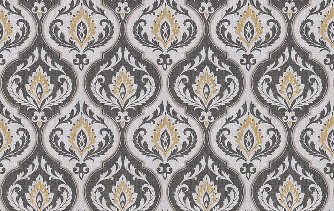 Американская ткань Fabricut, коллекция Chromatics Vol.XXV Gilt, артикул Elocution/Charcoal