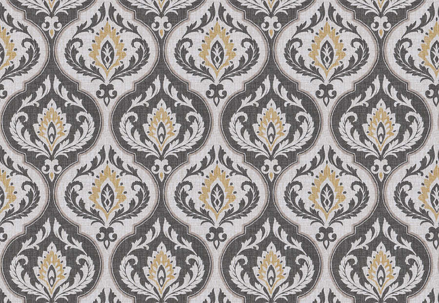Ткань Fabricut Chromatics Vol.XXV Gilt Elocution/Charcoal