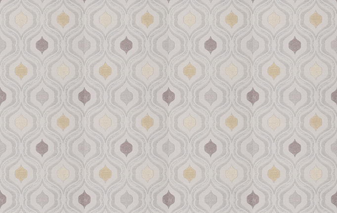 Американская ткань Fabricut, коллекция Chromatics Vol.XXV Gilt, артикул Dubie ogee/Chamomile