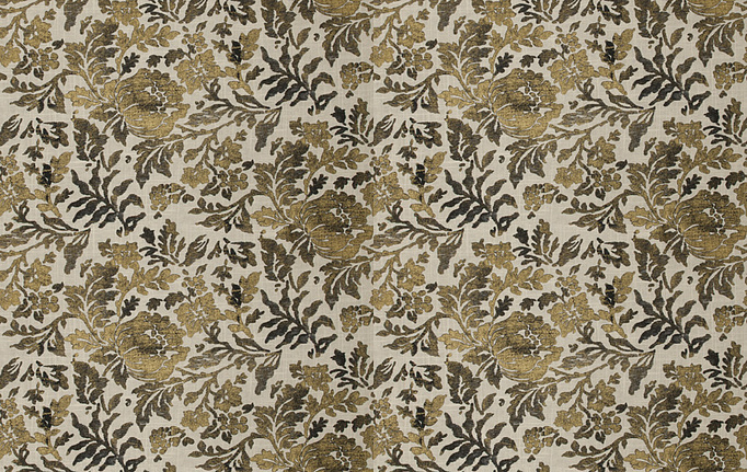 Американская ткань Fabricut, коллекция Chromatics Vol.XXV Gilt, артикул Botev floral/Gilded ebony