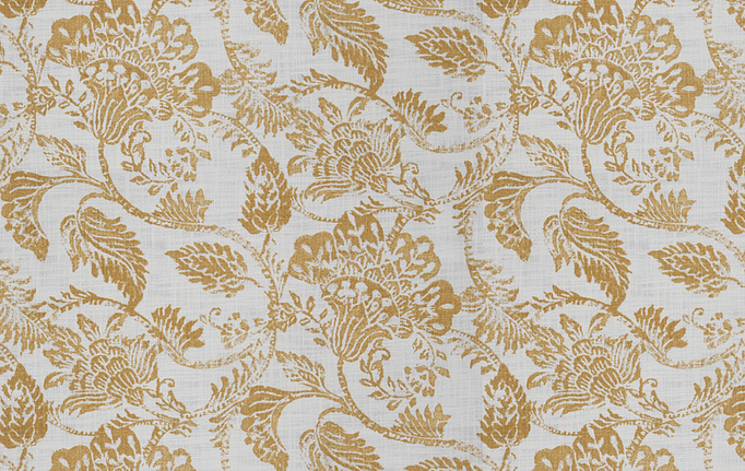 Американская ткань Fabricut, коллекция Chromatics Vol.XXV Gilt, артикул Calvin floral/Golden