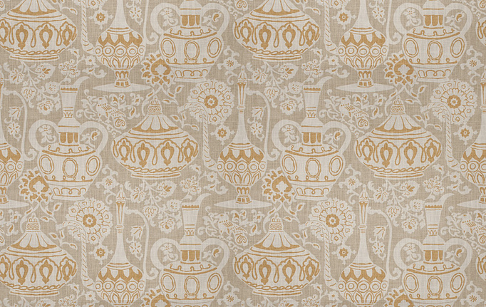 Американская ткань Fabricut, коллекция Chromatics Vol.XXV Gilt, артикул Anapest/Ginger