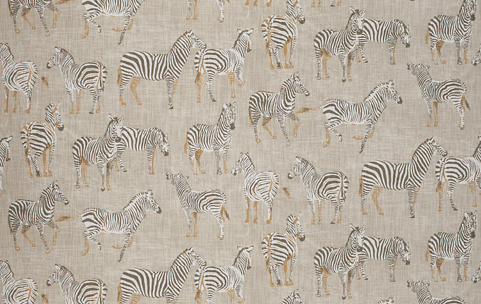 Американская ткань Fabricut, коллекция Chromatics Vol.XXV Gilt, артикул Ubi zebras/Putty