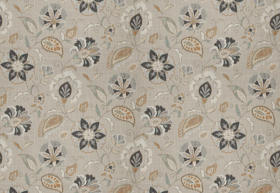 Ткань Fabricut Chromatics Vol.XXV Gilt Rondeau floral/Sahara