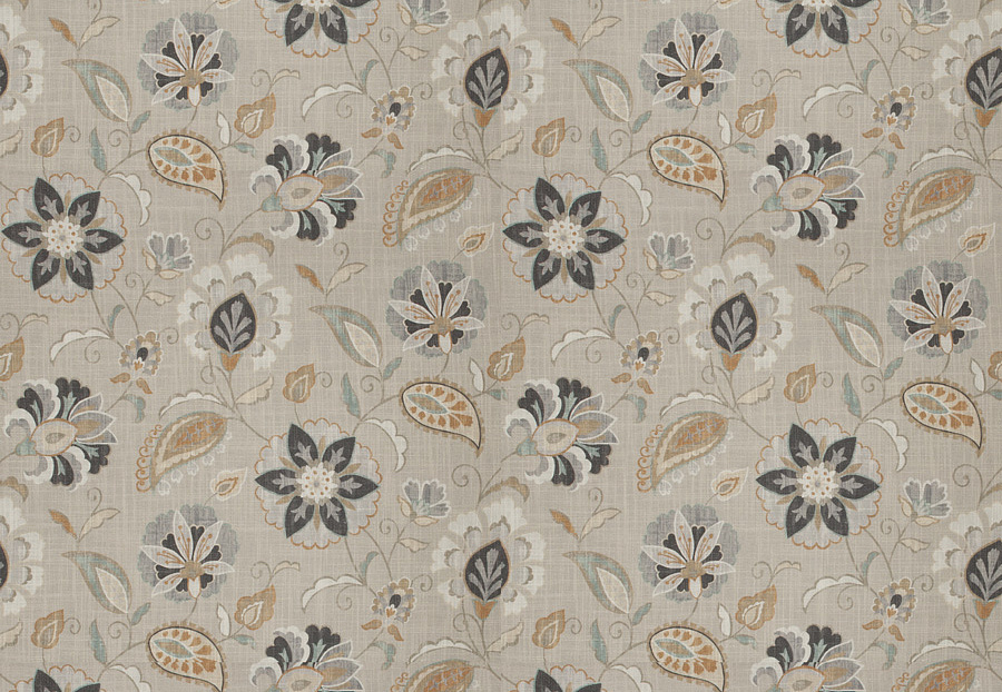 Ткань Fabricut Chromatics Vol.XXV Gilt Rondeau floral/Sahara