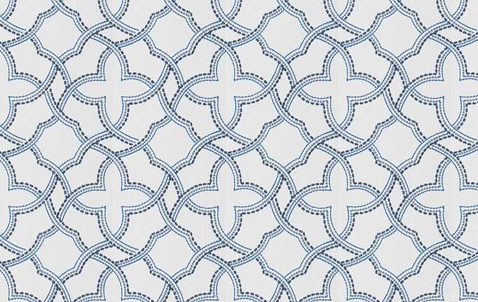 Американская ткань Fabricut, коллекция Chromatics Vol.XXV Indigo, артикул Gnomic/Nautical
