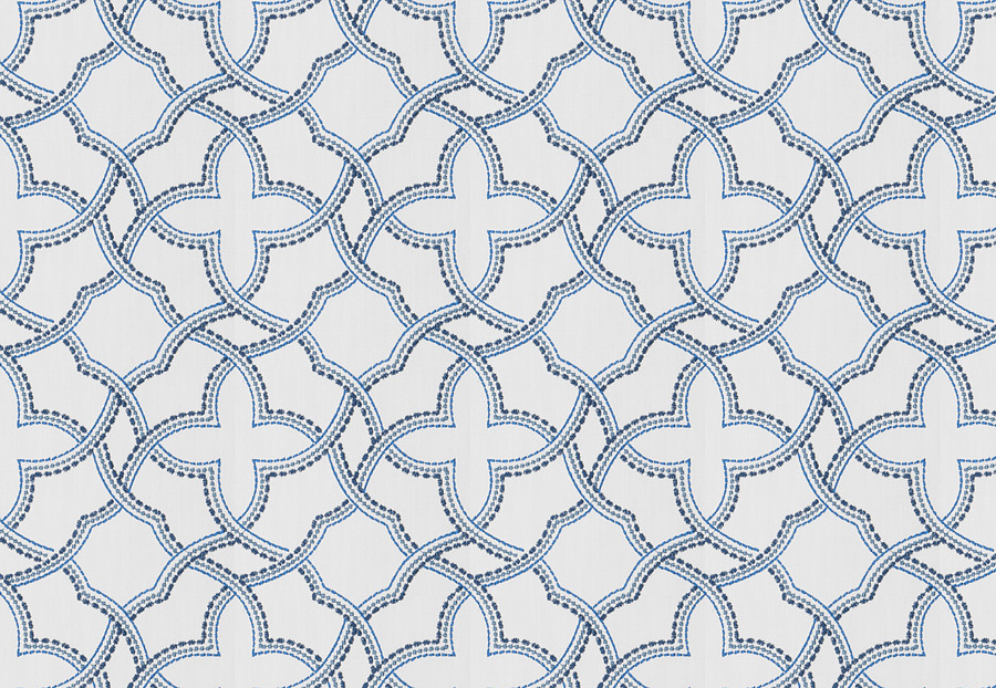 Ткань Fabricut Chromatics Vol.XXV Indigo Gnomic/Nautical