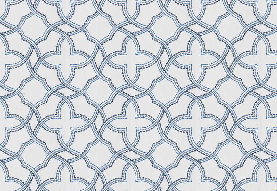 Ткань Fabricut Chromatics Vol.XXV Indigo Gnomic/Nautical