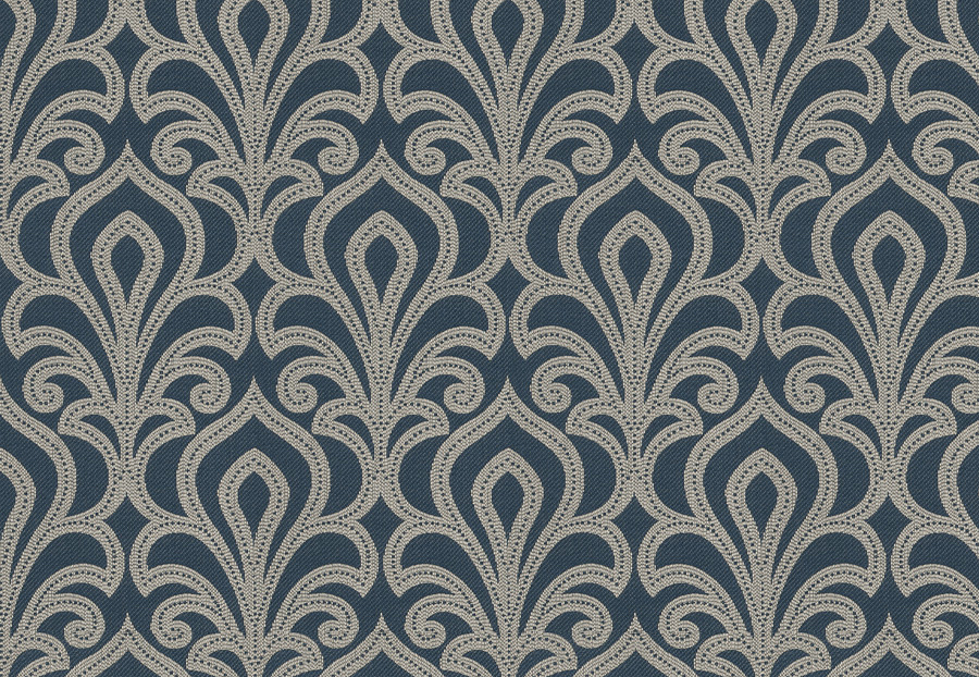 Ткань Fabricut Chromatics Vol.XXV Indigo Enjambment/Navy