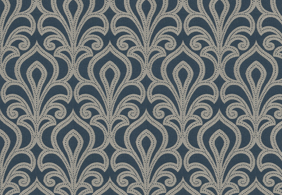 Ткань Fabricut Chromatics Vol.XXV Indigo Enjambment/Navy