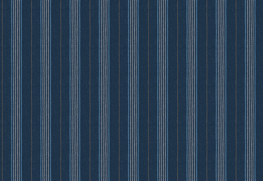 Ткань Fabricut Chromatics Vol.XXV Indigo Canto stripe/Cobalt