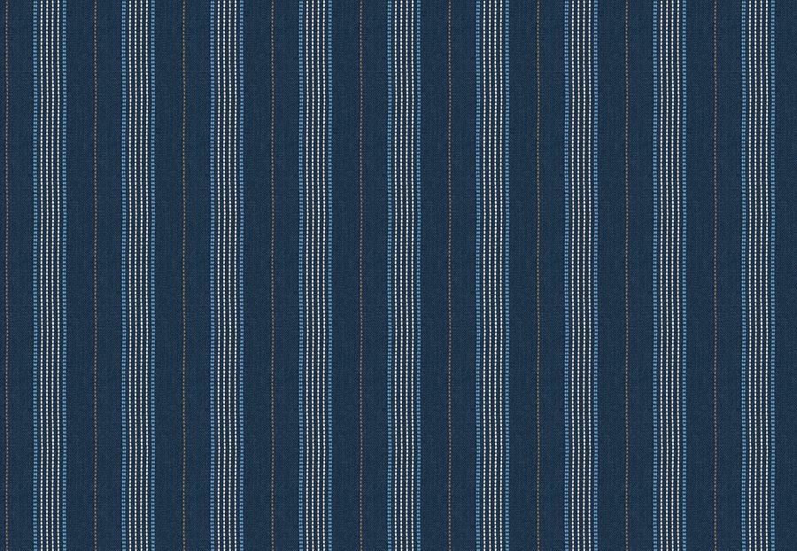 Ткань Fabricut Chromatics Vol.XXV Indigo Canto stripe/Cobalt