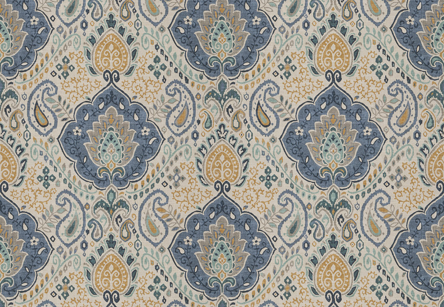 Ткань Fabricut Chromatics Vol.XXV Indigo Dramatic/Regal blue