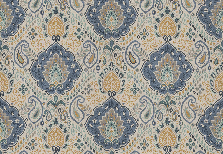 Ткань Fabricut Chromatics Vol.XXV Indigo Dramatic/Regal blue