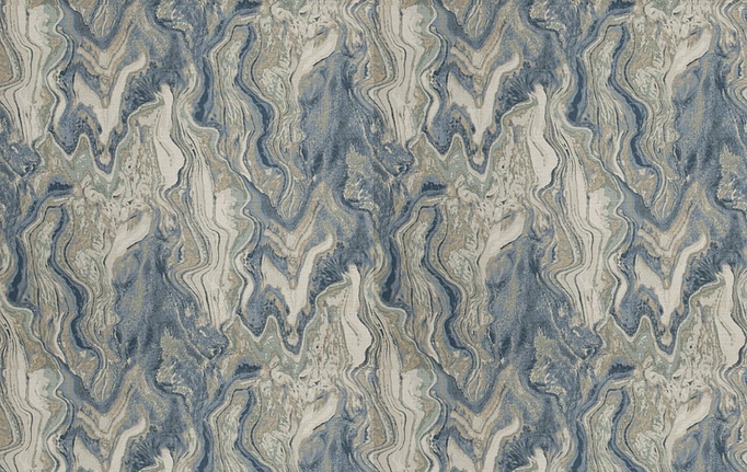 Американская ткань Fabricut, коллекция Chromatics Vol.XXV Indigo, артикул Pun marble/Stone blue