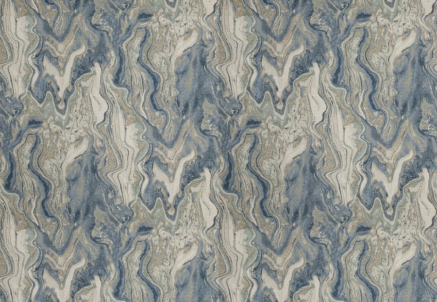 Ткань Fabricut Chromatics Vol.XXV Indigo Pun marble/Stone blue