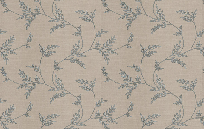 Американская ткань Fabricut, коллекция Chromatics Vol.XXV Indigo, артикул Simile leaves/Glaze