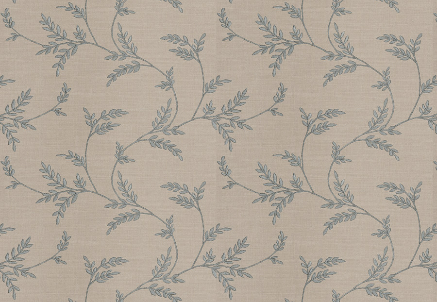 Ткань Fabricut Chromatics Vol.XXV Indigo Simile leaves/Glaze