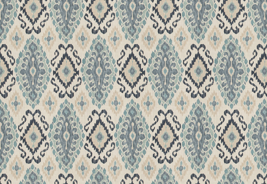 Ткань Fabricut Chromatics Vol.XXV Indigo Scansion/Lagoon