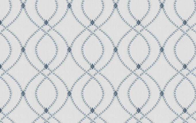 Американская ткань Fabricut, коллекция Chromatics Vol.XXV Indigo, артикул Alliteration/Marine