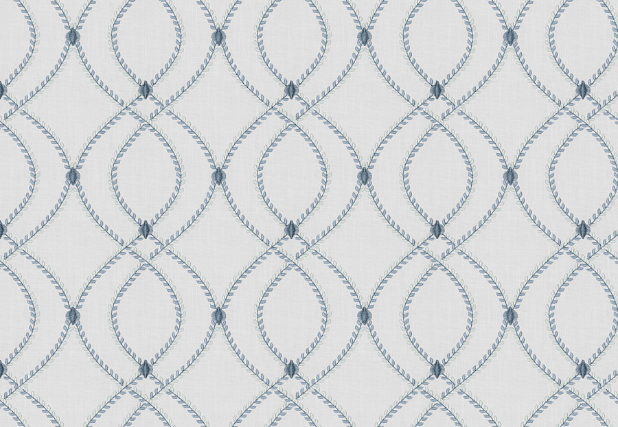 Ткань Fabricut Chromatics Vol.XXV Indigo Alliteration/Marine