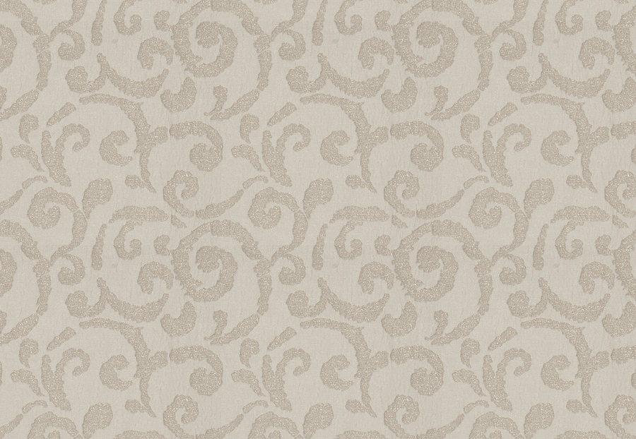 Ткань Fabricut Chromatics Vol.XXV Oyster Hypnotic scroll/Gold shimmer