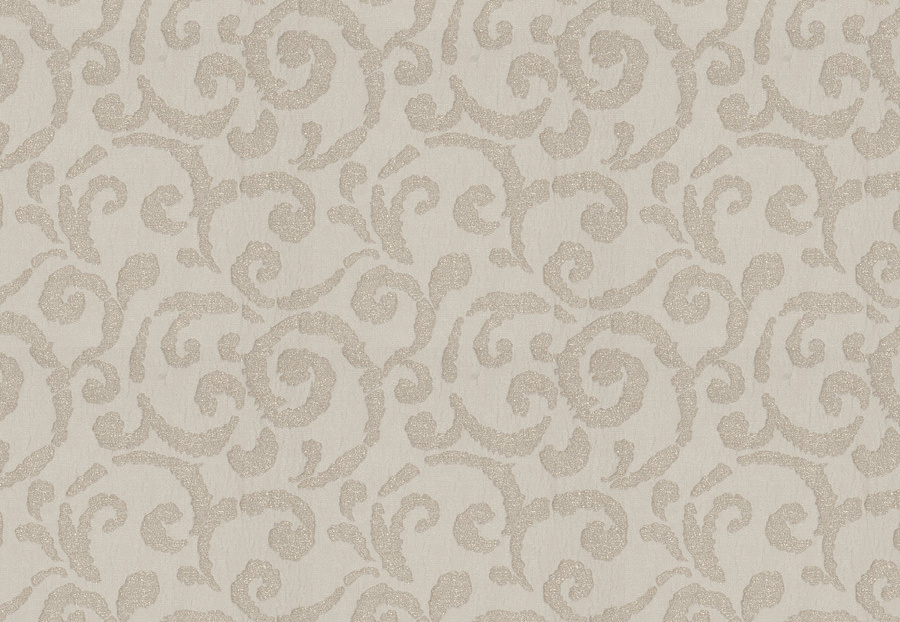 Ткань Fabricut Chromatics Vol.XXV Oyster Hypnotic scroll/Gold shimmer