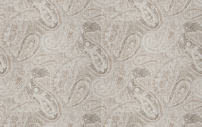 Американская ткань Fabricut, коллекция Chromatics Vol.XXV Oyster, артикул Celan paisley/Birch