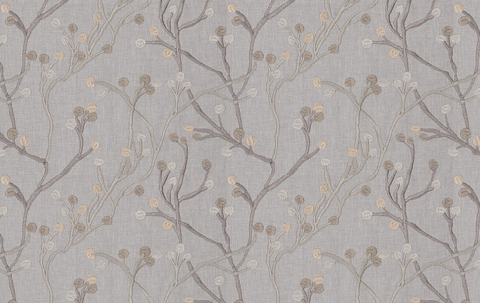 Американская ткань Fabricut, коллекция Chromatics Vol.XXV Pewter, артикул Tanka buds/Shadow