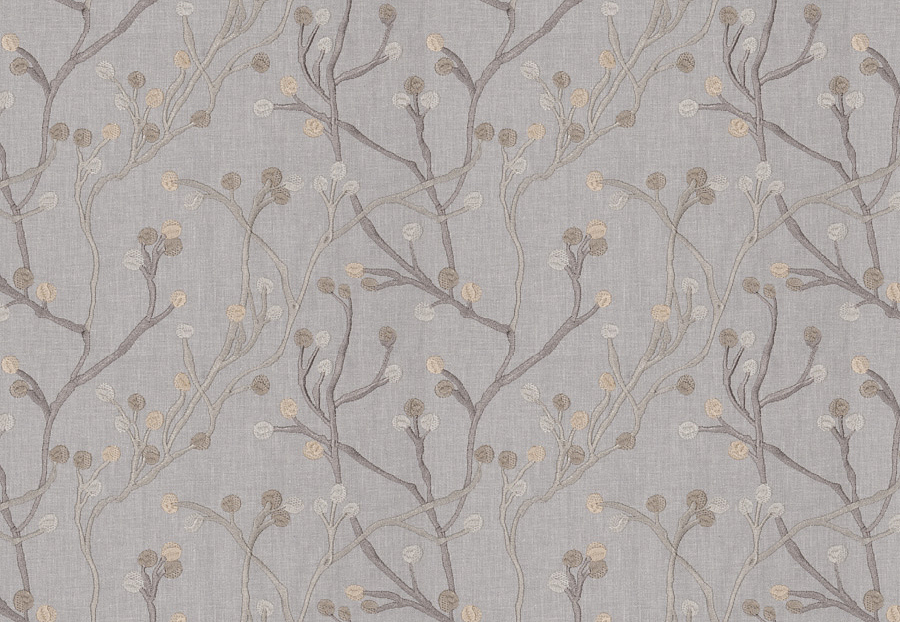 Ткань Fabricut Chromatics Vol.XXV Pewter Tanka buds/Shadow