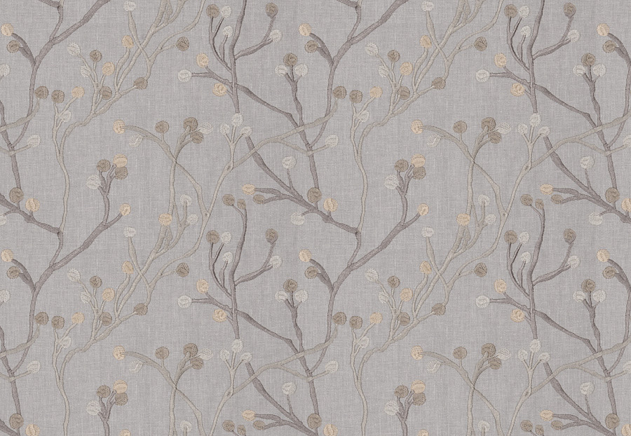 Ткань Fabricut Chromatics Vol.XXV Pewter Tanka buds/Shadow