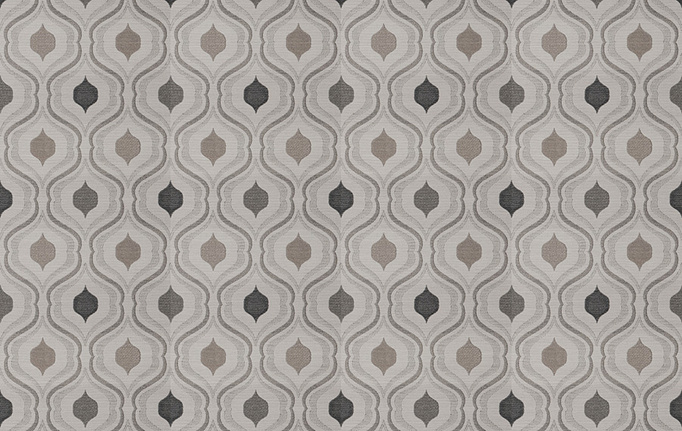 Американская ткань Fabricut, коллекция Chromatics Vol.XXV Pewter, артикул Dubie ogee/Graphite
