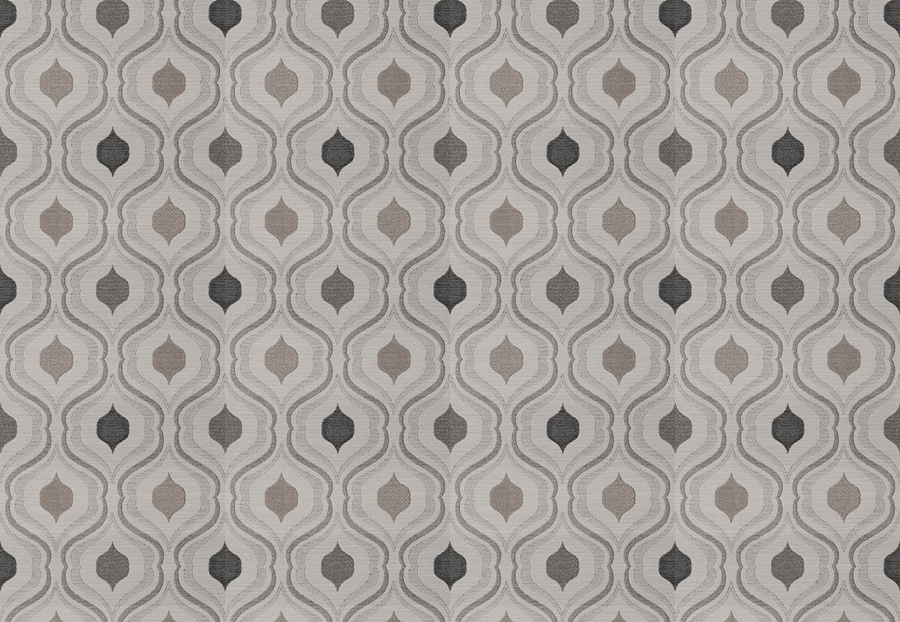 Ткань Fabricut Chromatics Vol.XXV Pewter Dubie ogee/Graphite