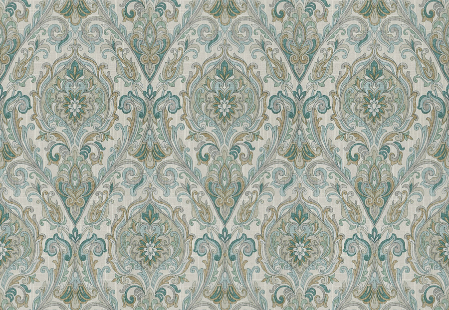 Ткань Fabricut Chromatics Vol.XXV Resort Allusion Damask/Jadestone