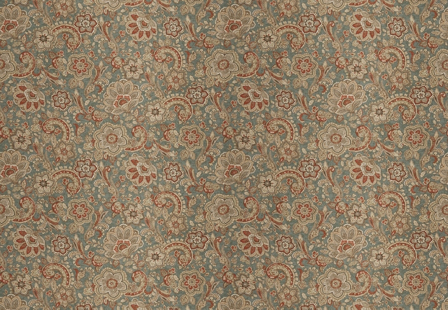 Ткань Fabricut Chromatics Vol.XXV Resort Tercet floral/Autumn sky