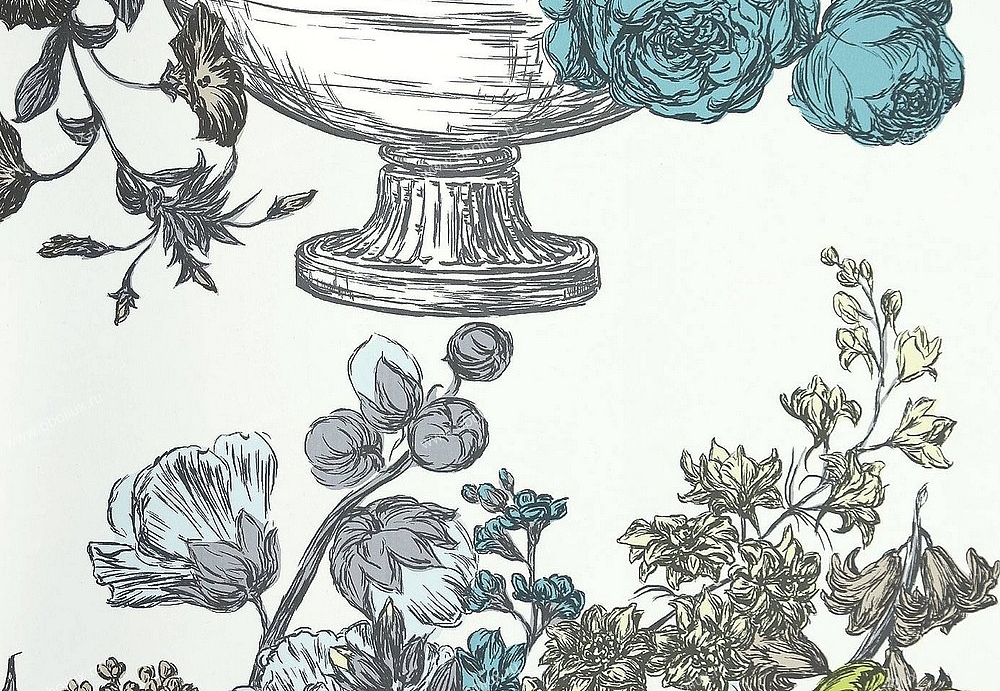 Обои Clarke & Clarke Floribunda W0041-01
