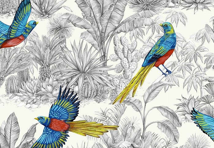Ткань Thevenon 562 Oiseau De Paradis/Heaven 2176601