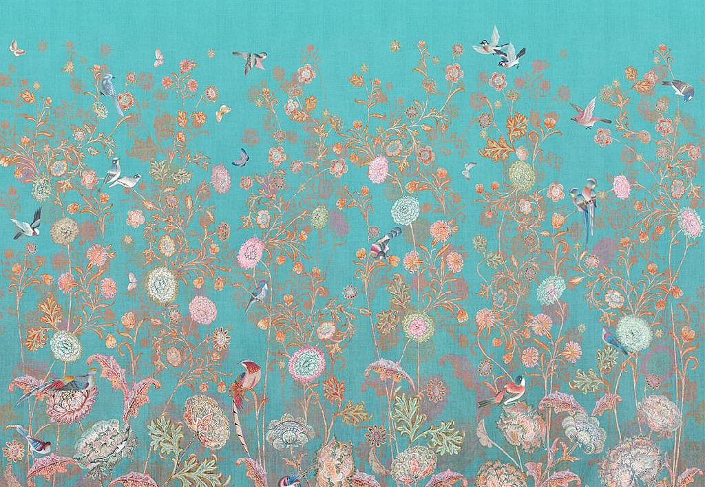 Панно и фотообои Affresco Цветариум Bird Kingdom Color 3