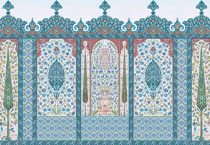 Панно и фотообои Affresco Цветариум Fairy Tale Color 1