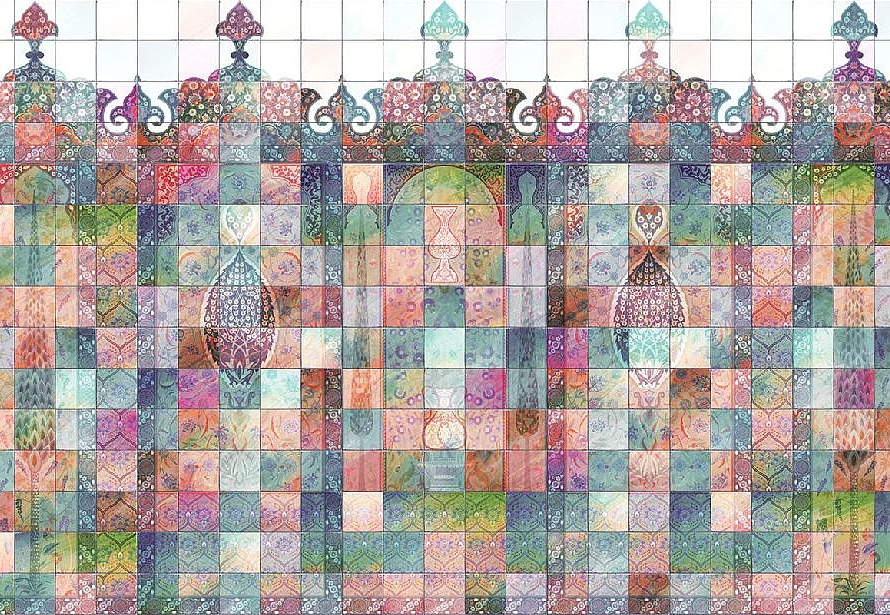 Панно и фотообои Affresco Цветариум Fairy Tale Color 3