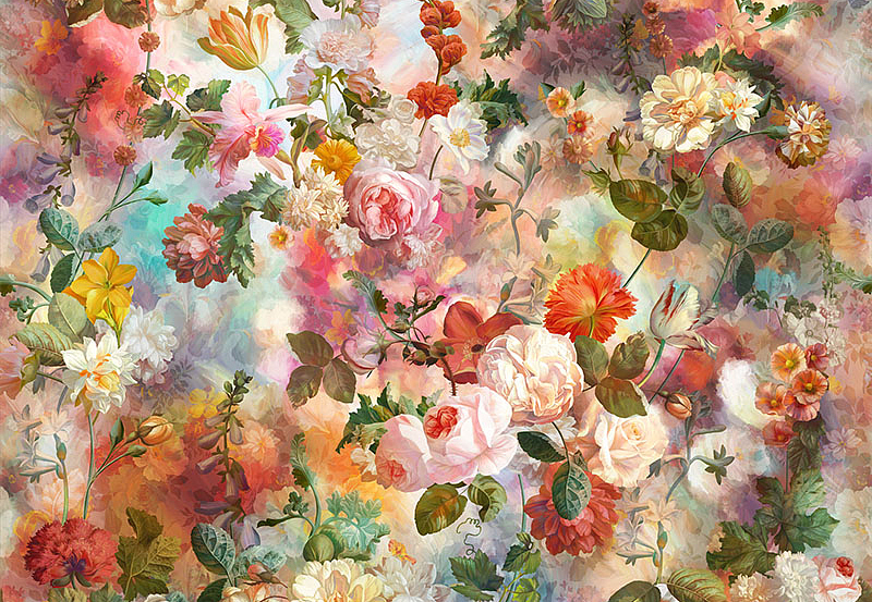 Панно и фотообои Affresco Цветариум Flower Festival Color 1