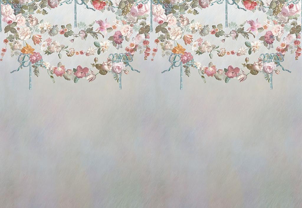 Панно и фотообои Affresco Цветариум Flowers On Ribbon Color 2