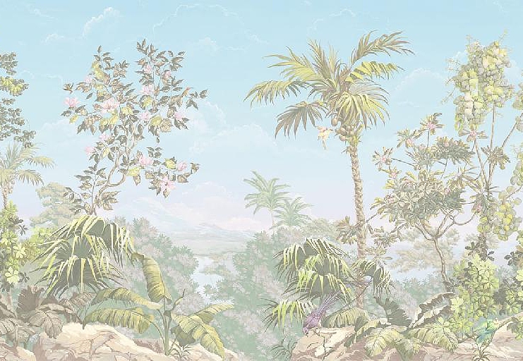Панно и фотообои Affresco Цветариум Jungle Color 1