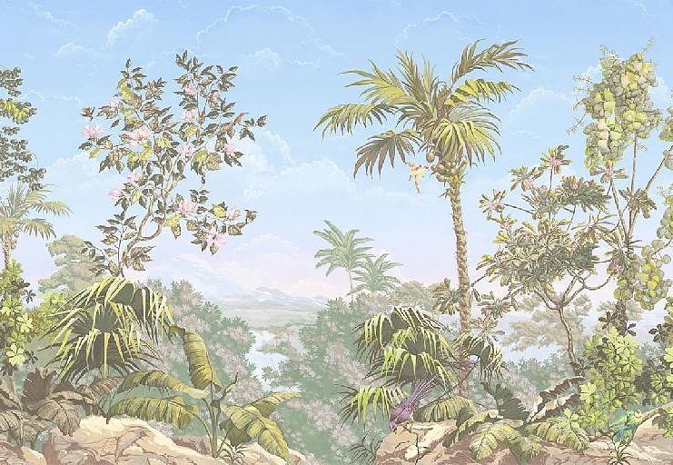 Панно и фотообои Affresco Цветариум Jungle Color 2