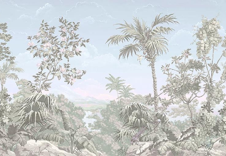 Панно и фотообои Affresco Цветариум Jungle Color 4