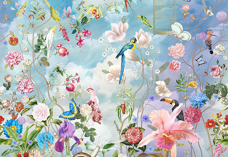 Панно и фотообои Affresco Цветариум Morning In Tsvetarium Color 4