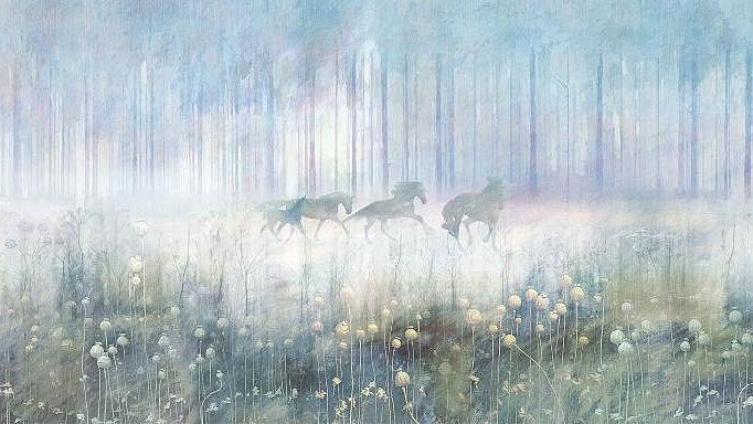 Панно и фотообои Affresco Цветариум Mysterius Forest Solor 1