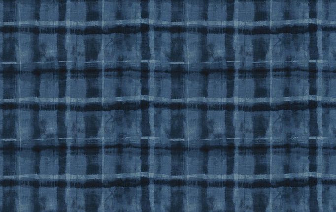 Американская ткань Fabricut, коллекция Artfully Modern Watercolor, артикул CraftsCheck/Indigo